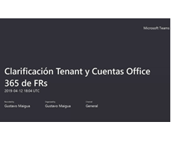 Clarificación de Tenants y Cuentas Office 365