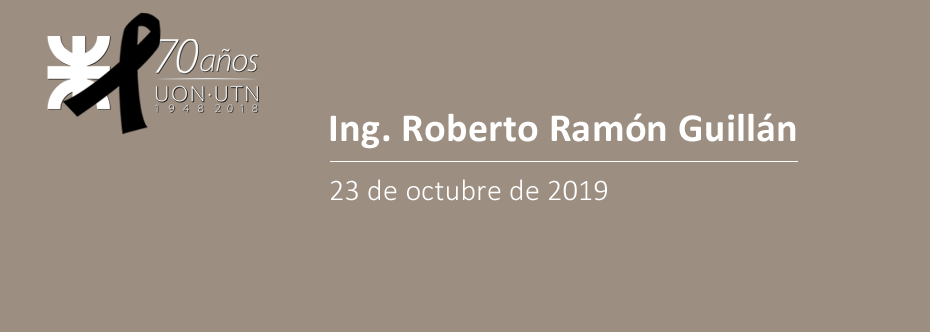 Fallecimiento Roberto Ramón Guillán 23/10/2019