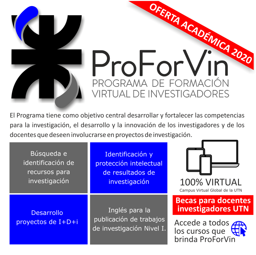 PROFORVIN - programa de formación virtual de investigadores - UTN