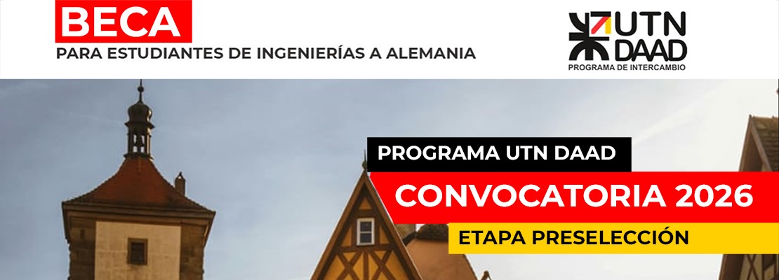 Convocatoria del Programa UTN-DAAD 2026 para viajar a Alemania