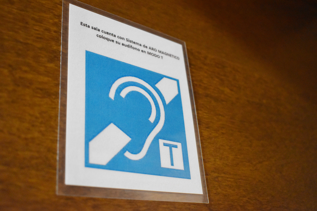 El Rectorado de la UTN instaló un Aro Magnético para personas con hipoacusia