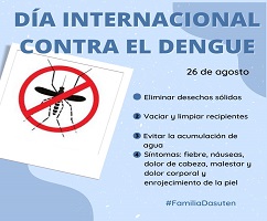 26 de agosto: Día Internacional contra El Dengue